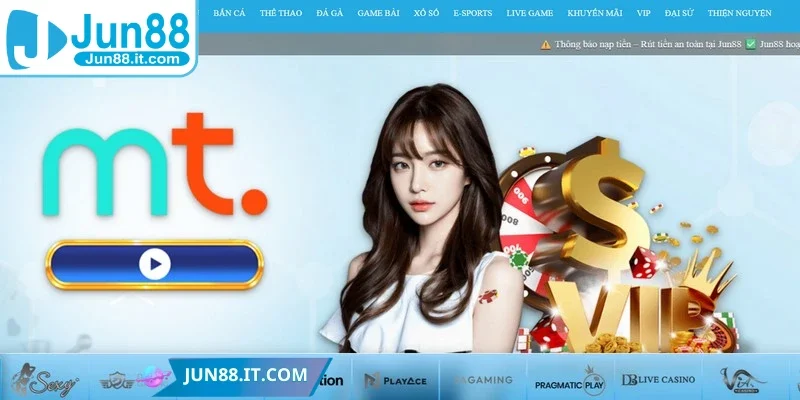 Casino Jun88 đang là lựa chọn hàng đầu của đông đảo game thủ